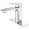 Image 1 : 1 Voton Chrome Bathroom Sink Faucet - Single Handle/One Hole Faucet with Deck - Brand New!
