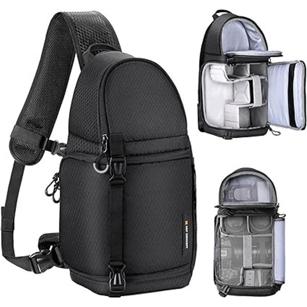 1 K&F Concept Camera Sling Bag for Photographers - Professional 10L Waterproof Bag - Brand New!