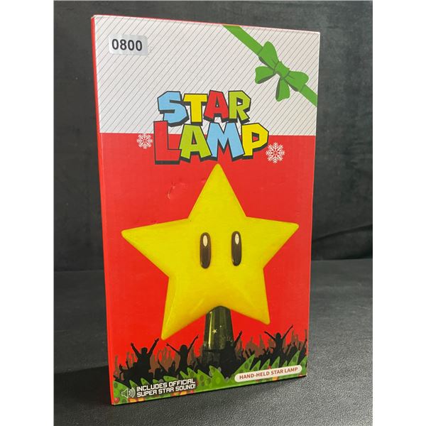 1 Mario Star Lamp/Christmas Tree Topper - Brand New