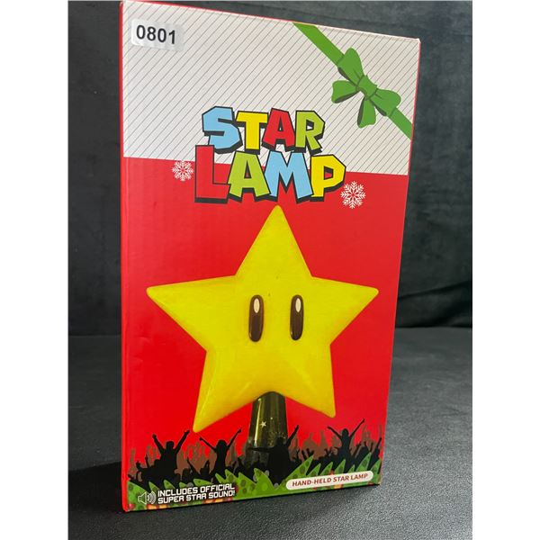 1 Mario Star Lamp/Christmas Tree Topper - Brand New