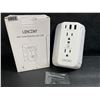 Image 1 : 1 Lencent Multi-Outlet Wall Outlet Extender with USB - Brand New!