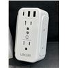 Image 2 : 1 Lencent Multi-Outlet Wall Outlet Extender with USB - Brand New!