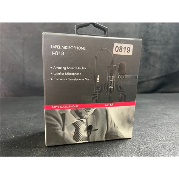 1 Lavalier Microphone (Model: i-818) - Camera/Smart Phone Mic - Brand New