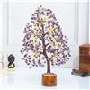 Image 1 : 2 Crystal Healing Purple Amethyst Tree of Life/Crystal Feng Shui Bonsai Decor Trees - New