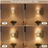 Image 4 : 1 Camcucci Battery Operated Wall Sconce Modern LED Wall Light - New in Box!