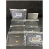 Image 1 : 7 Metal Wallet Card/Gift Engraved Wallet Card Plaques with "I Love You" Message - New
