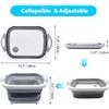Image 4 : 1 Multi-Function Collapsible Cutting Board/Food Strainer/Food Storage Basket - New