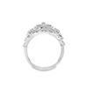 Image 2 : 14kt WG Diamond Cluster Flower Ring