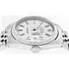Image 9 : Rolex Mens Stainless Steel 36MM Silver Index 14K White Gold Fluted Bezel Datejus