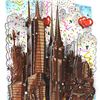 Image 2 : A Melting Pot of Chocolate...NYC (Yellow) by Fazzino, Charles