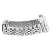 Image 8 : Rolex Ladies Stainless Steel Black Index Dial Diamond And Ruby Bezel Date Wristw
