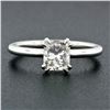 Image 2 : NEW Platinum GIA Certified 1.11 ctw Radiant Cut Diamond Solitaire Engagement Rin