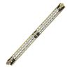 Image 3 : Antique Edwardian Platinum Top 14k Yellow Gold Diamond Filigree Bar Pin Brooch