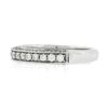 Image 6 : Estate 18k White Gold 0.90 ctw Pave Diamond 3.7mm 3 Sided Wedding Stack Band Rin