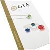 Image 3 : NEW Plat. 18k Gold GIA Cushion Tsavorite Solitaire Diamond Halo Pendant Necklace