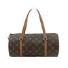 Image 1 : Louis Vuitton Brown Monogram Canvas Leather Papillon 30 cm Shoulder Bag