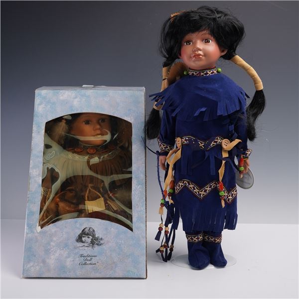 2pc Traditions and Classical Treasures Collectible Porcelain Dolls