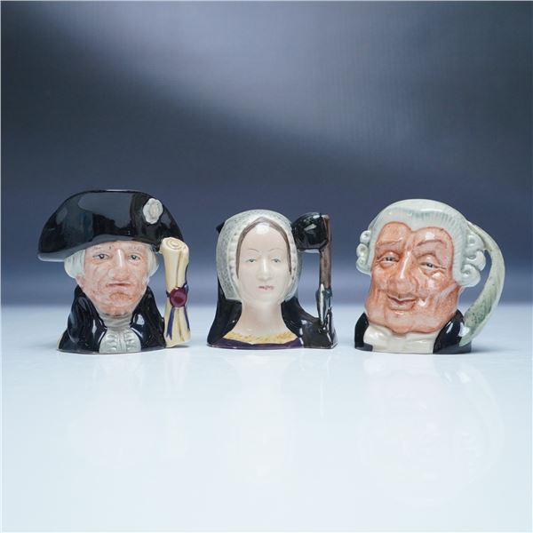 3pc Royal Doulton Mini Character Jugs