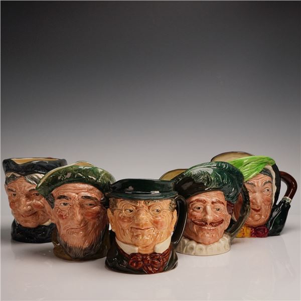 5pc Royal Doulton Large Character Jugs
