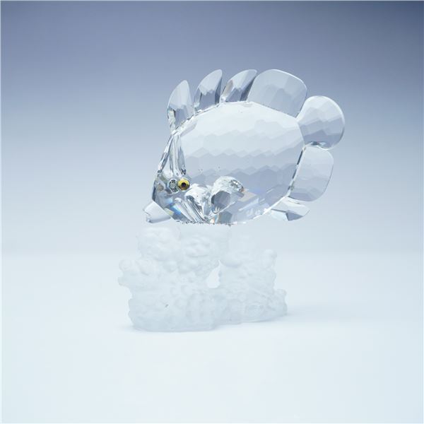 Swarovski Crystal Figurine, Butterfly Fish on Coral