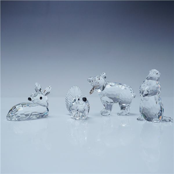 4pc Swarovski Animal Crystal Figurines
