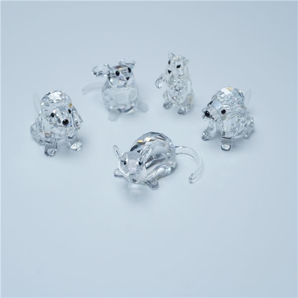 5pc Swarovski Animal Crystal Figurines