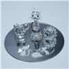Image 1 : Swarovski Crystal Figurines and Base, Starter Set