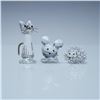 Image 3 : Swarovski Crystal Figurines and Base, Starter Set