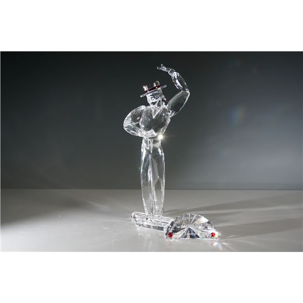 2pc Swarovski Crystal Figurine and Base, Antonio