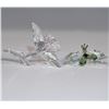 Image 3 : 2pc Swarovski Crystal Orchids Paperweights