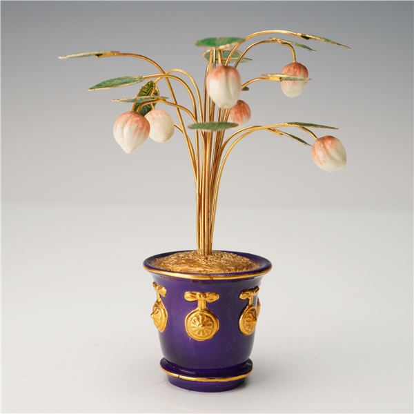 House of Faberge Imperial Peach Tree by Franklin Mint