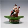 Image 1 : Limoges France Porcelain Figurine, Ladybug Musician on Lily Pad