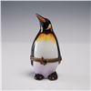Image 1 : Limoges France Porcelain Box, Penguin with Fish Clasp