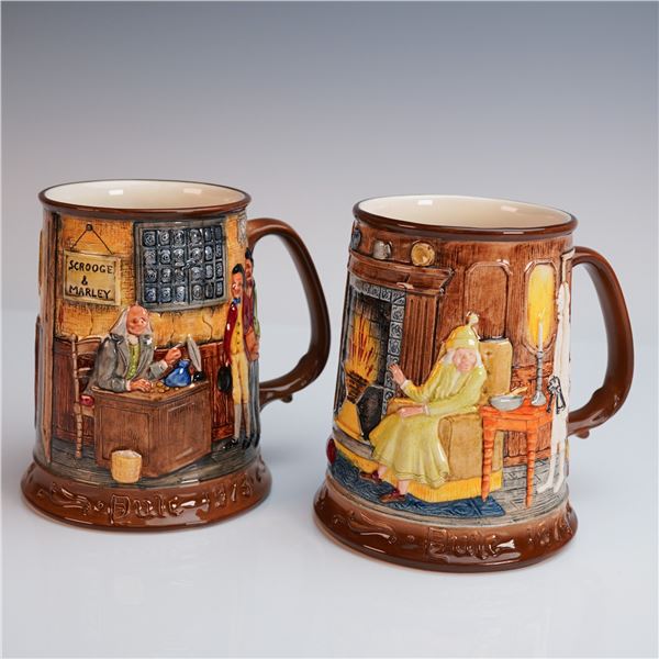 2pc Beswick Dickens Ware, A Christmas Carol Mugs