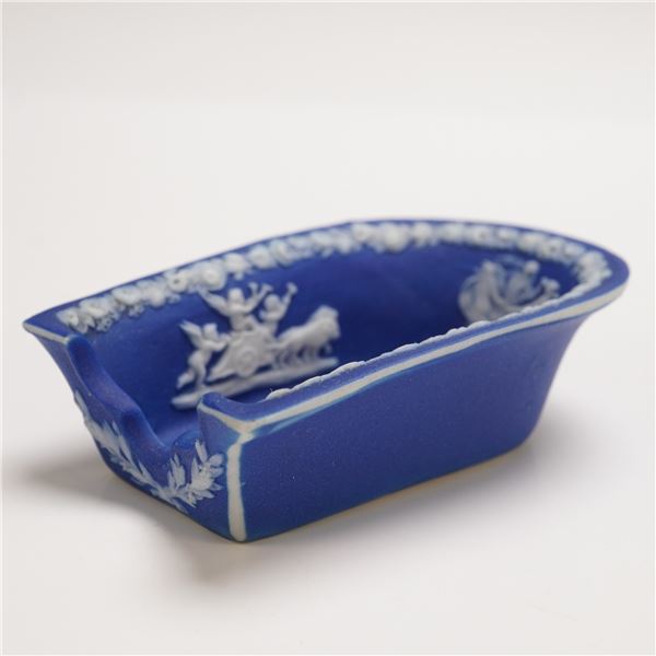 Wedgwood Jasperware Cobalt Blue Pipe Rest