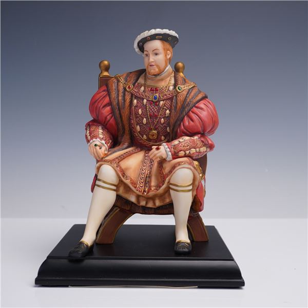 Bella Bisque Porcelain Figurine, Henry VIII Seated