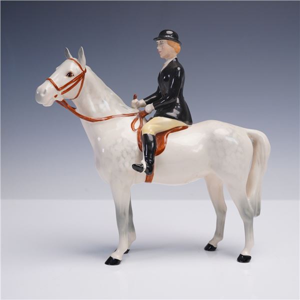 Beswick Porcelain Figurine, Huntswoman on Horseback