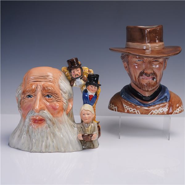 2pc Bairstow Manor Character Jugs Clint Eastwood and Fagin