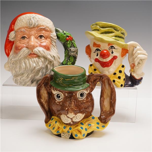 3pc Royal Doulton Character Jugs, D6794, D6776 & D6834