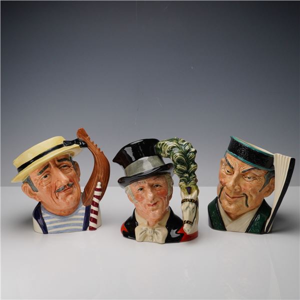 3pc Royal Doulton Character Jugs, The Mikado, Gondolier and Ring Master