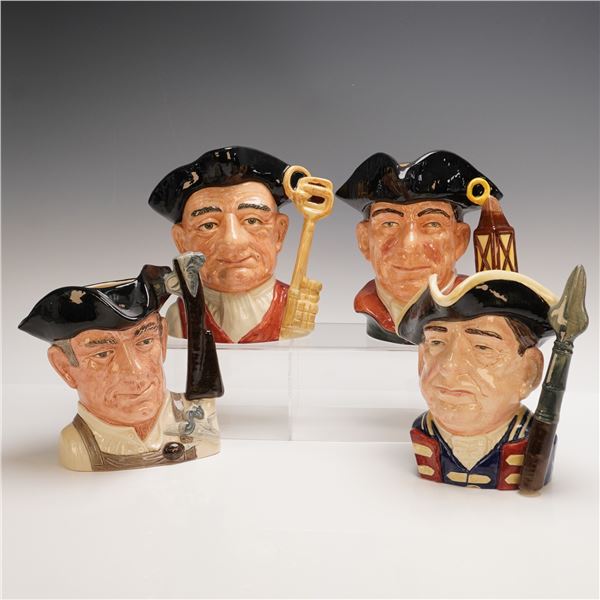 4pc Royal Doulton Character Jugs from Williamsburg