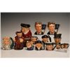 Image 1 : 14pc Royal Doulton Character & Toby Jugs, Mini to Large