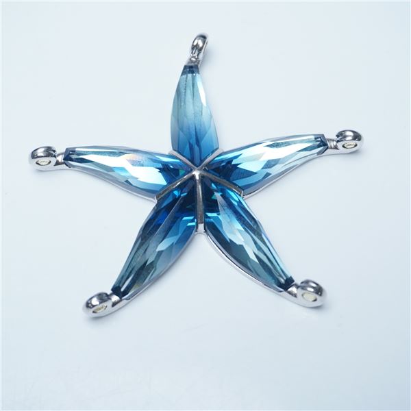 Swarovski Crystal Cantil Ocean Blue Starfish