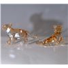 Image 2 : 2pc Swarovski SCS 2010 Figurines, Standing and Sitting Tiger Cub
