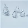 Image 1 : 7pc Swarovski Animal Crystal Figurines with Base