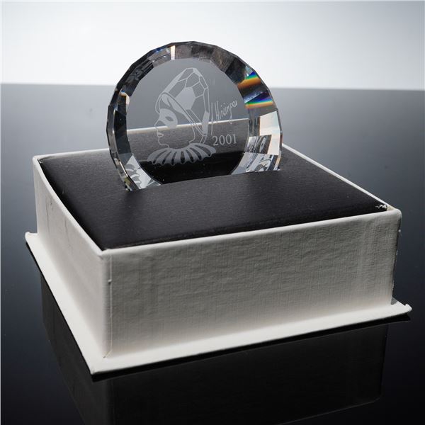 Swarovski Crystal Paperweight, 2001 Harlequin
