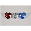 Image 1 : 3pc Swarovski SCS Heart Trilogy Crystal Figurines with Boxes