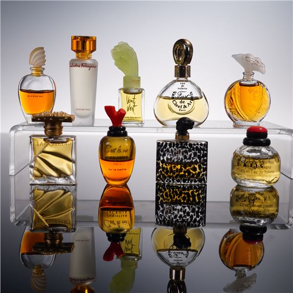 9pc Miniature Perfume Bottles