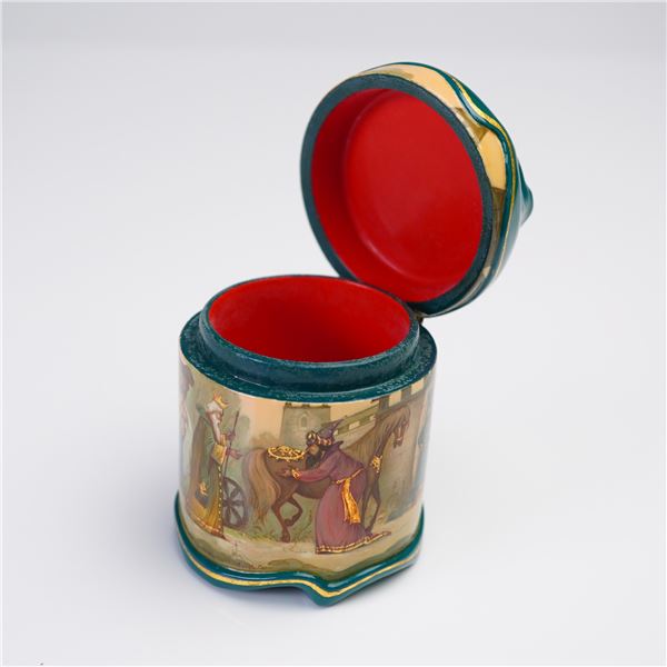 Russian Lacquer Phoenix Jewelry Box