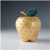 Image 2 : Rucinni Crystal Encrusted Apple Keepsake Box with Leaf Accent